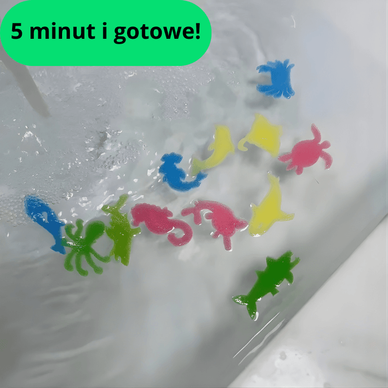 MAGICZNE KAPSUŁKI ZWIERZĄTKA ROSNĄCE W WODZIE(4 Zestawy w 1 Paczce)